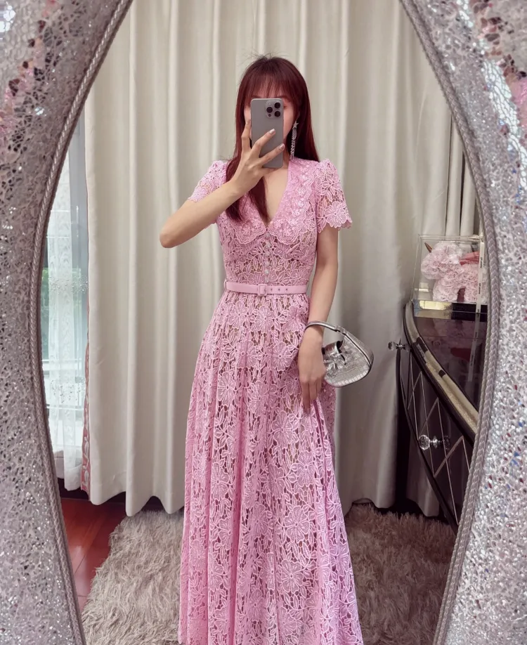 elf lace dress Women Medieval Renaissance Costume - Dark Elf Style Elegant Long Dress Set Flower Lace-up Corset and Skirt with Sleeves Cosplay