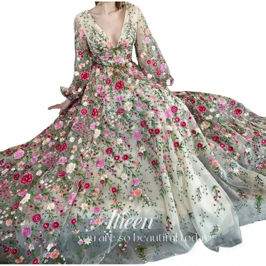 Aileen V-neck Embroidery Custom Made Puffy Sleeves 3D Elegant Floor-Length Party Dress for Wedding Women Evening from Dhgate Urban Sexy Dresses - price 208.53 Aileen V-neck Embroidery Custom Made Puffy Sleeves 3D Elegant Floor-Length Party Dress for Wedding Women Evening from Dhgate Urban Sexy Dresses - price 208.53