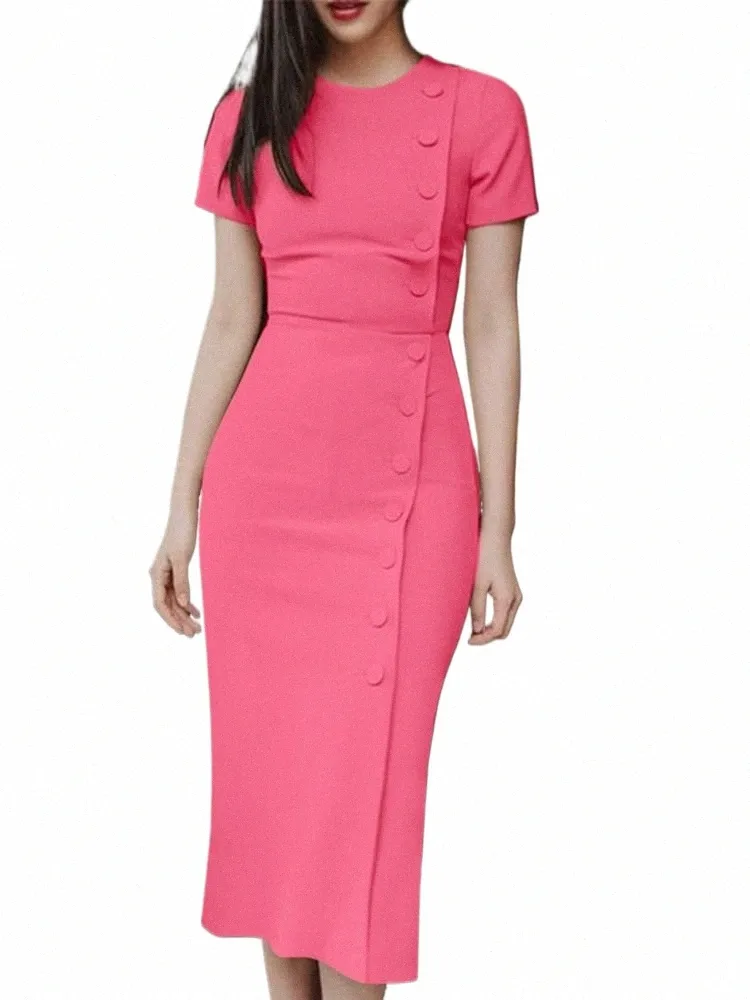zanzea Women Elegant Slim Hip Midi Sundress Short Sleeve Solid Color Summer  Dress from Dhgate Urban Sexy Dresses - price 42.11