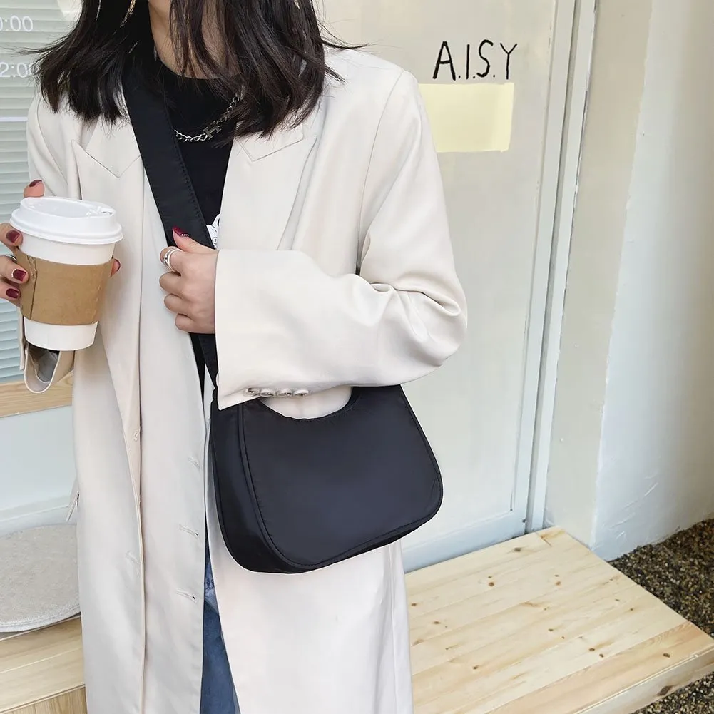 DHgate.com:Crescent Nylon Hobo Bag for Women, Versatile DHgate.com:Crescent Nylon Hobo Bag for Women, Versatile