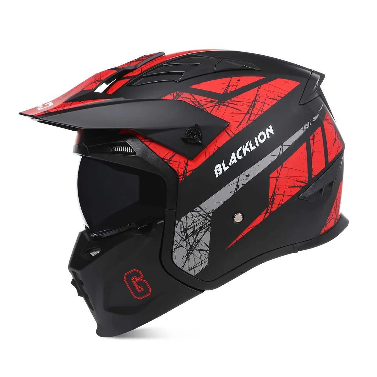 Street Racing Helmets Full-Face Motorcycle Helmet for Adults - DOT-Certified Motorbike Street ...