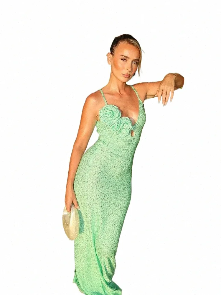 green holiday maxi dress Holiday Modest Dress L / Light Green main image 1