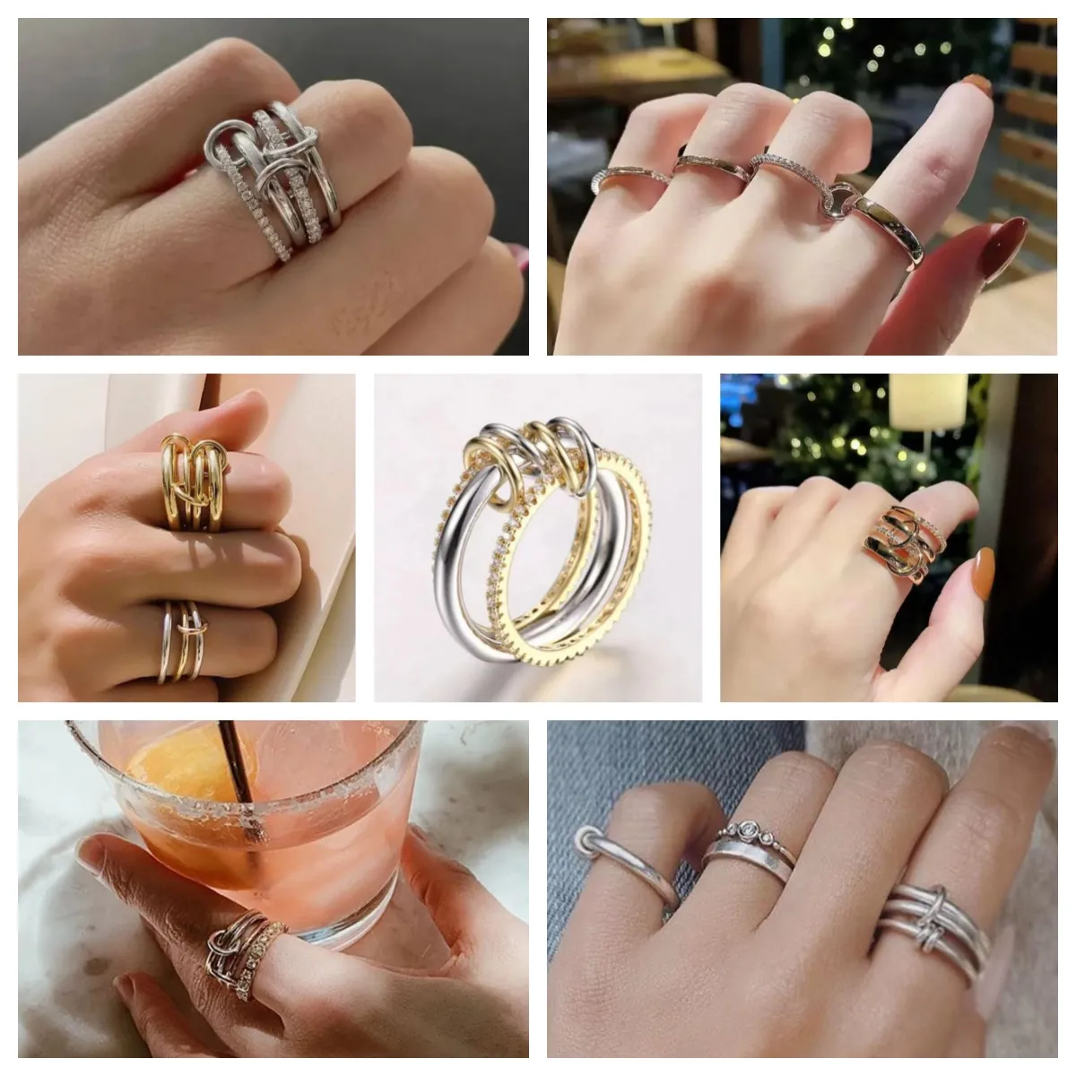 Gold andyax index finger ring design