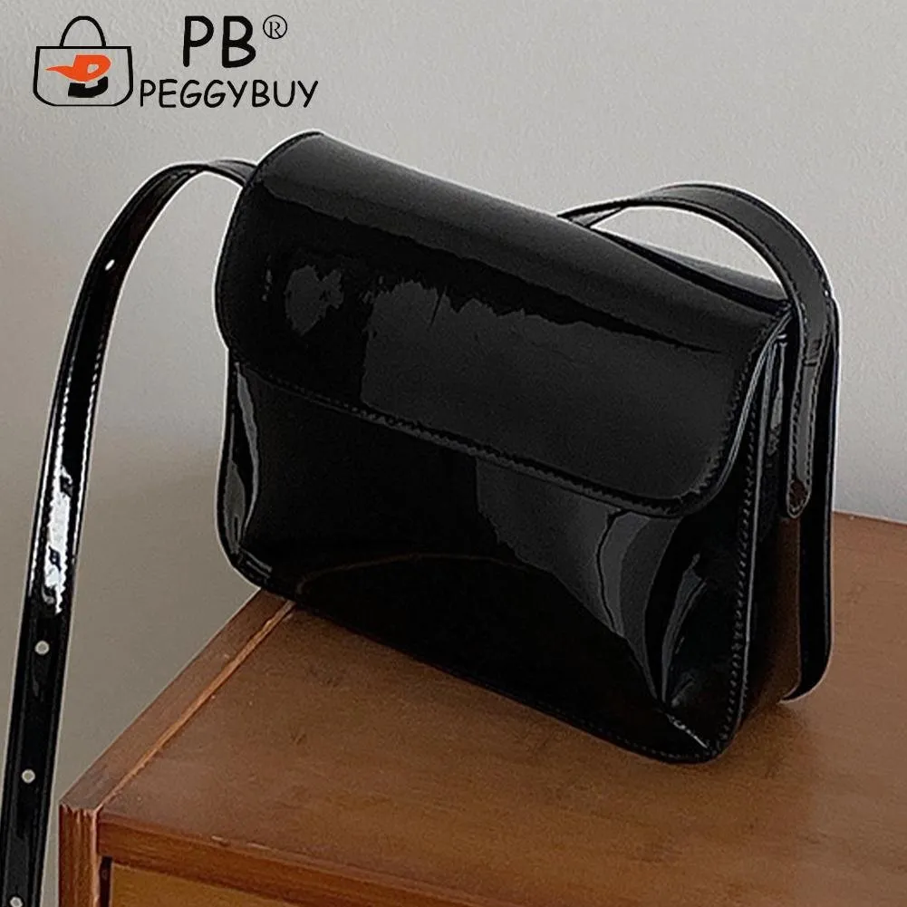 【2plan】Square Cross Leather Bag DHgate.com:Patent Leather Crossbody Bag: Retro Square