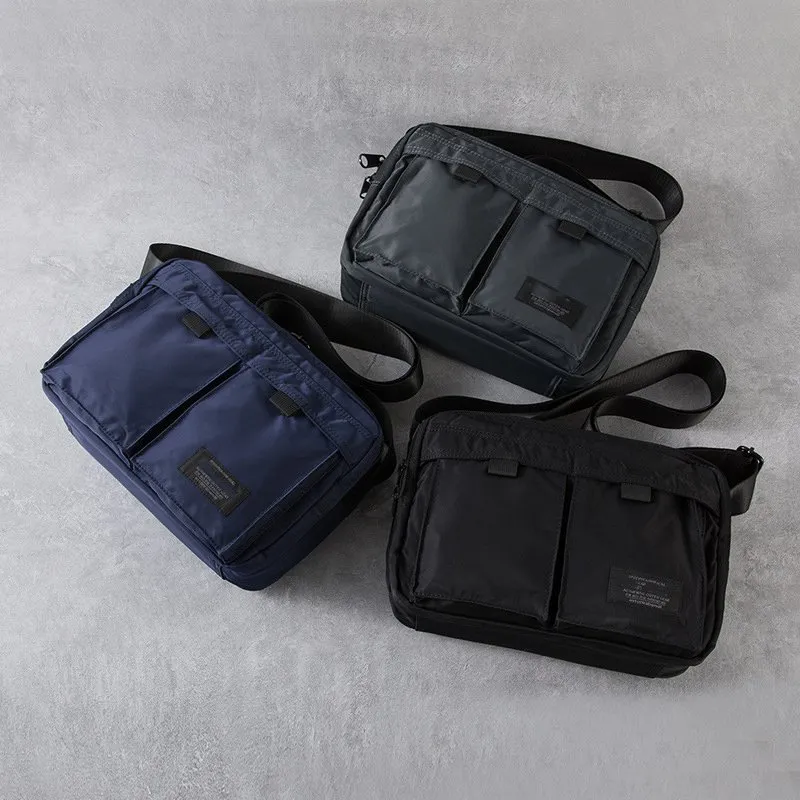 【SATIIIZ】Mikko Two Pocket Messenger Bag DHgate.com:Mens Japanese Style Crossbody Bag - Square