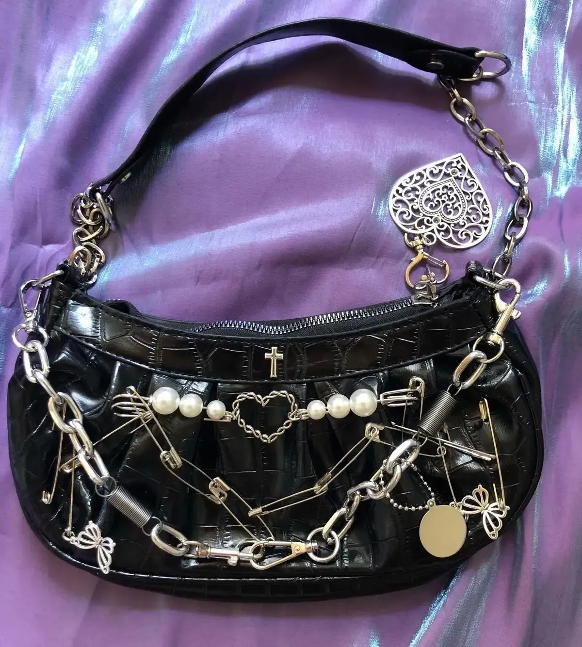 the virgins bijou velvet hand bag イニシャルK the virgins bijou velvet hand bag イニシャルK BIJOU
