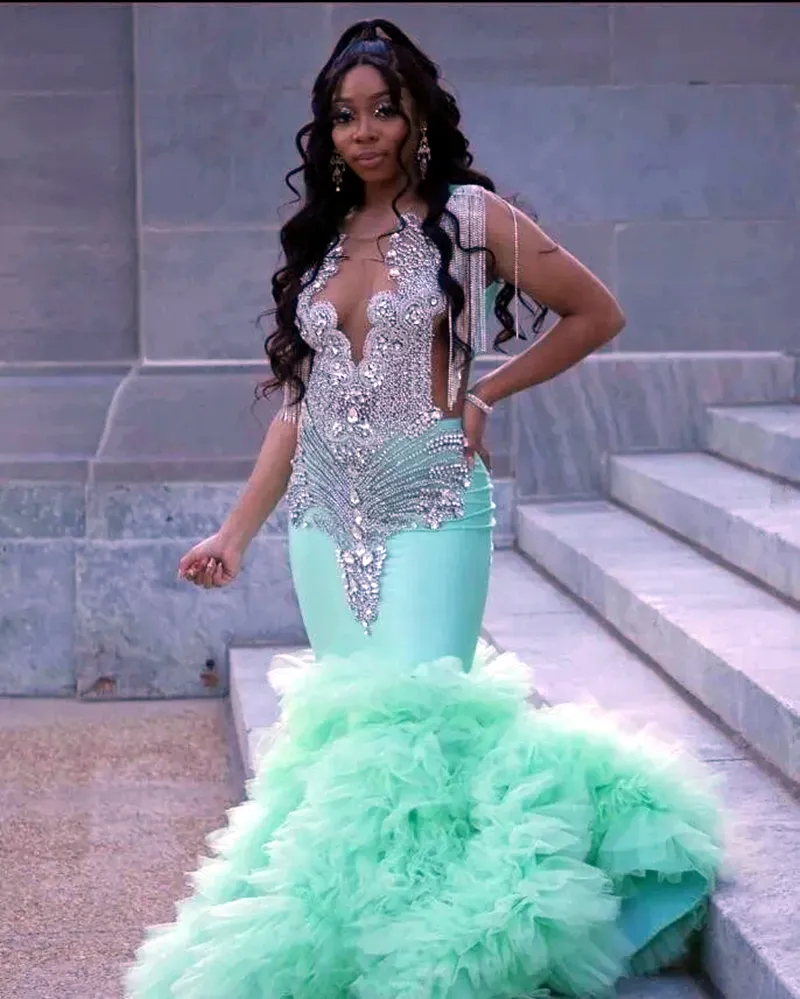 Mint green mermaid dress hotsell
