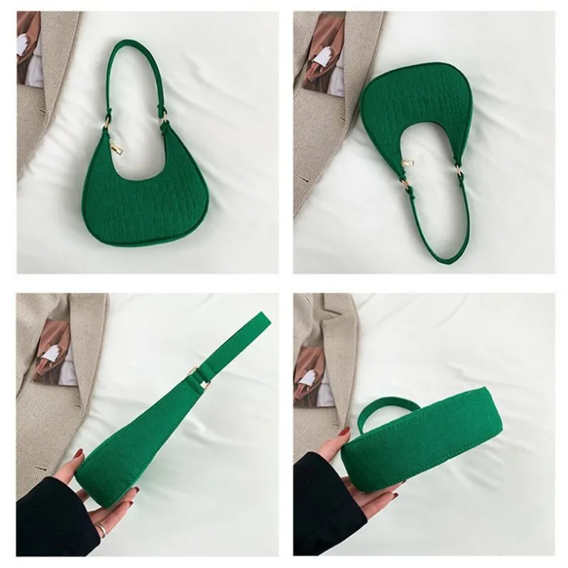 DHgate.com:Womens Solid Color Top Handle Shoulder Bag with