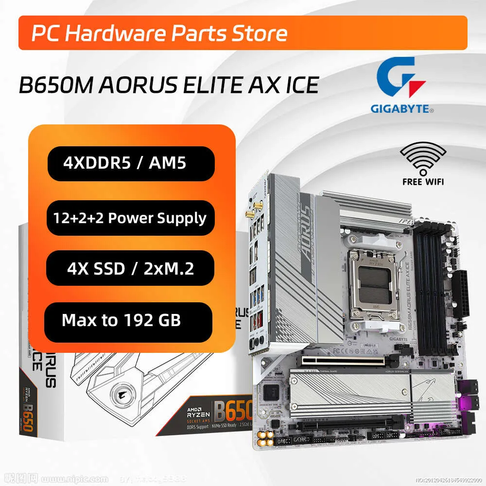AMD Ryzen 7 7800X3D with GIGABYTE B650M AORUS ELITE AX ICE