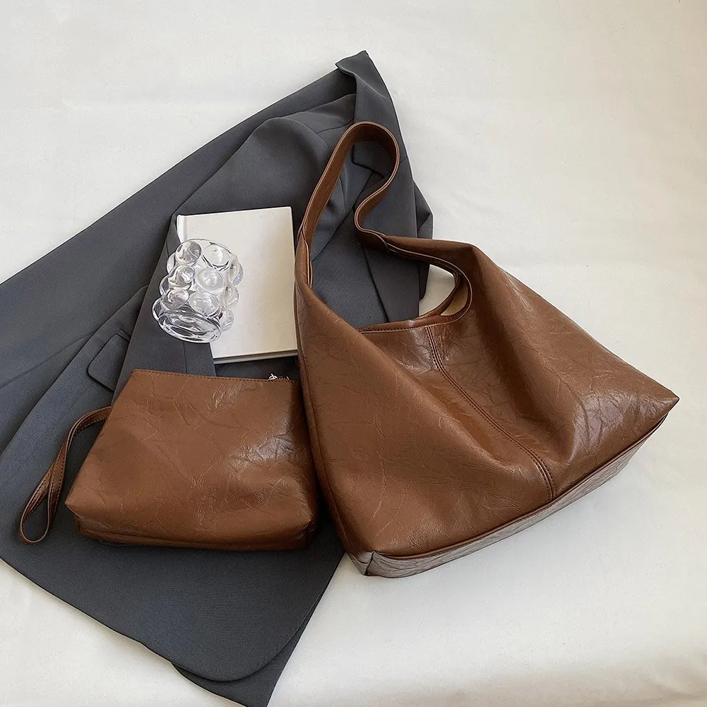 DHgate.com:Versatile 2-Piece Womens Leather Shoulder Bag Set DHgate.com:Versatile 2-Piece Womens Leather Shoulder Bag Set