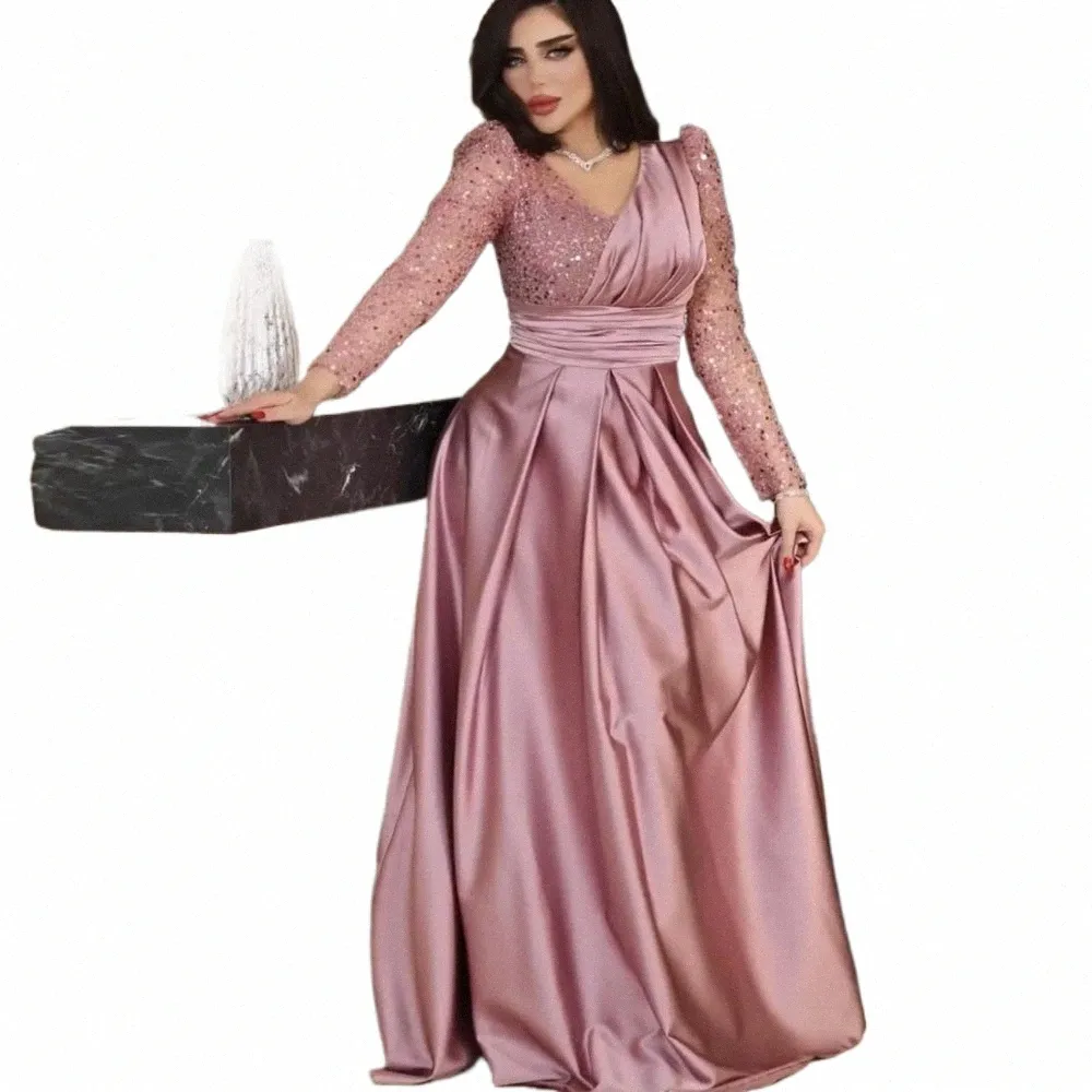 Luxury Evening Dress V-Neck Dusty Pink A-Line Satin Floor-Length Hooded Collar Short Sleeve Winter Gown from Dhgate Urban Sexy Dresses - price 179.69 Luxury Evening Dress V-Neck Dusty Pink A-Line Satin Floor-Length Hooded Collar Short Sleeve Winter Gown from Dhgate Urban Sexy Dresses - price 179.69