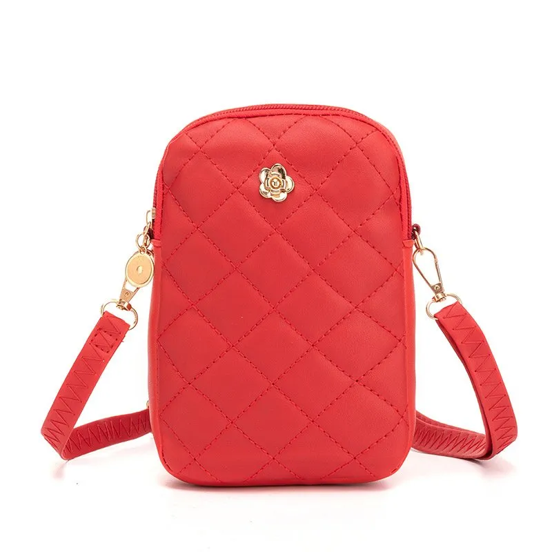 DHgate.com:Womens Leather Crossbody Bag: Mini Vertical Cell