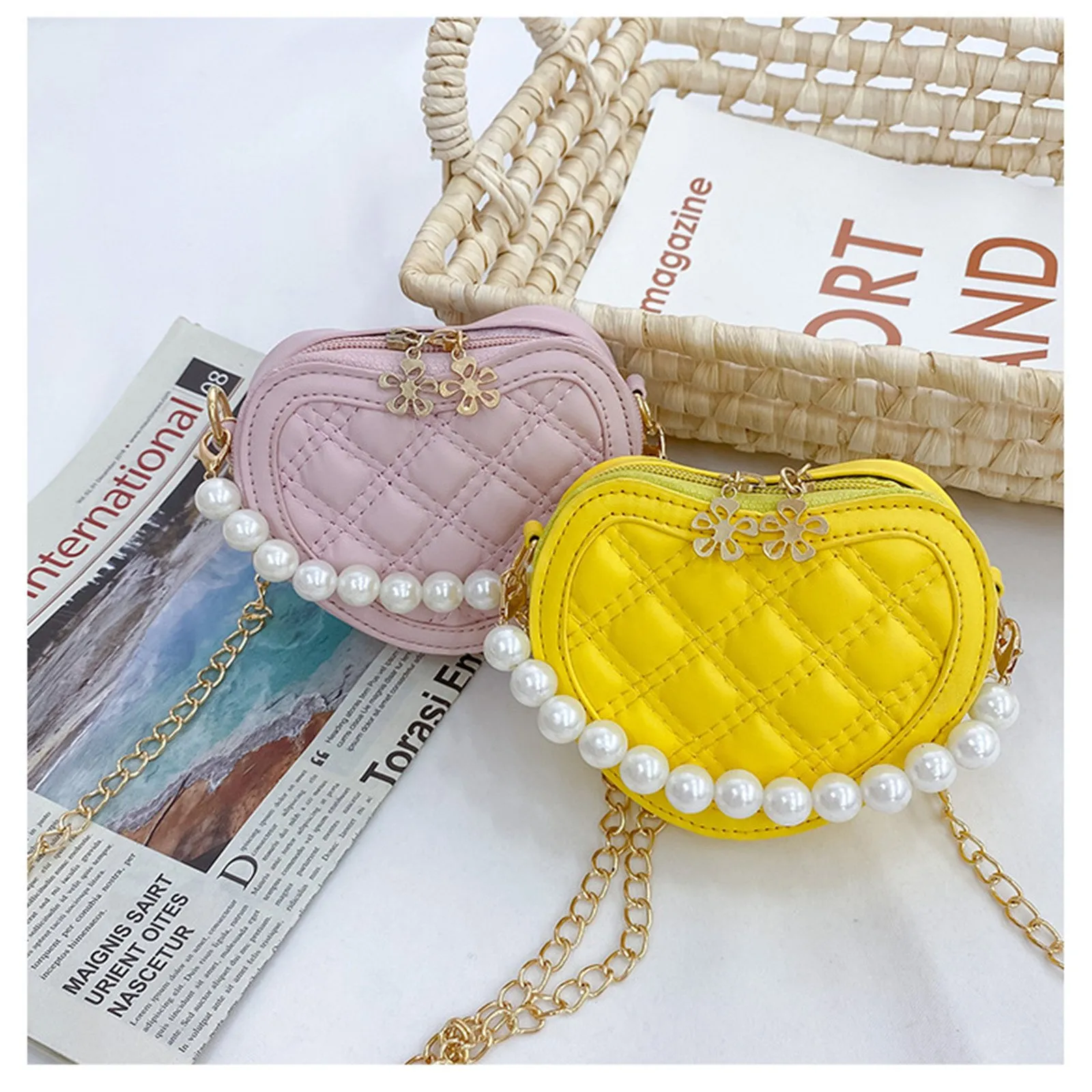 ☆関税込☆JILLSTUART★HEART CHARM MINI POUCH SHOULDER BAG★ DHgate.com:Cute Mini Heart Crossbody Bag - Pearl Handle