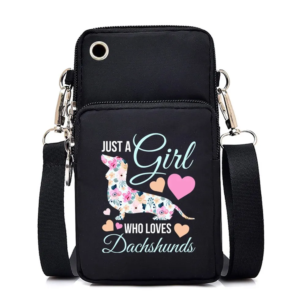 Dachshund Crossbody Cell Phone Purse Dachshund Crossbody Cell Phone Purse