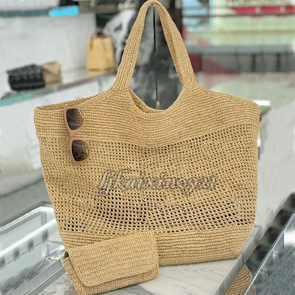 Bolsas Raffia: Bolsas De Bolsas De Playa Para Mujeres, Bolsos De