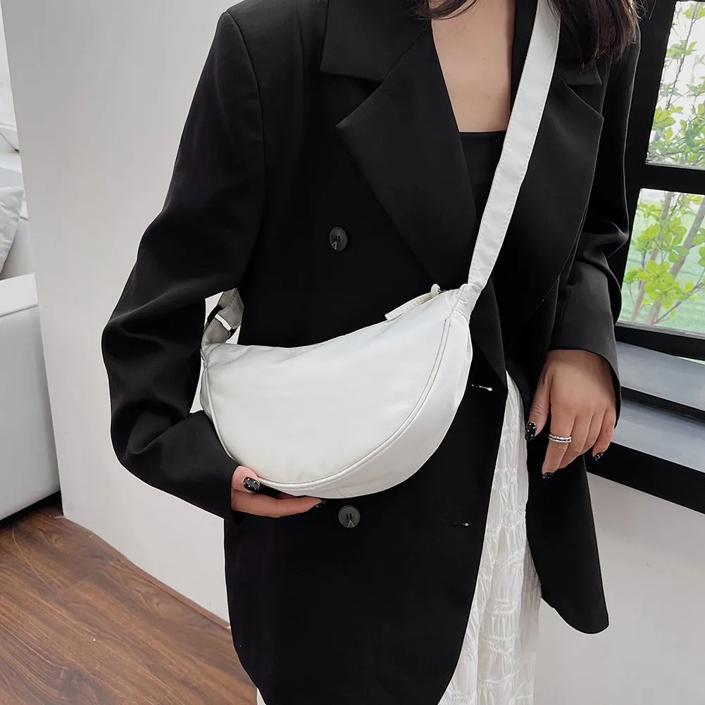 Vulkitty Nylon Crescent Crossbody Bag - Water-Resistant Sling Bag For Women & Men, Adjustable Strap, Multiple Pockets - View #10