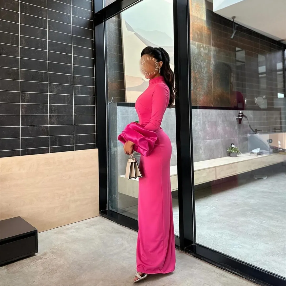 pink long sleeve maxi dresses Positano maxi dress in pink