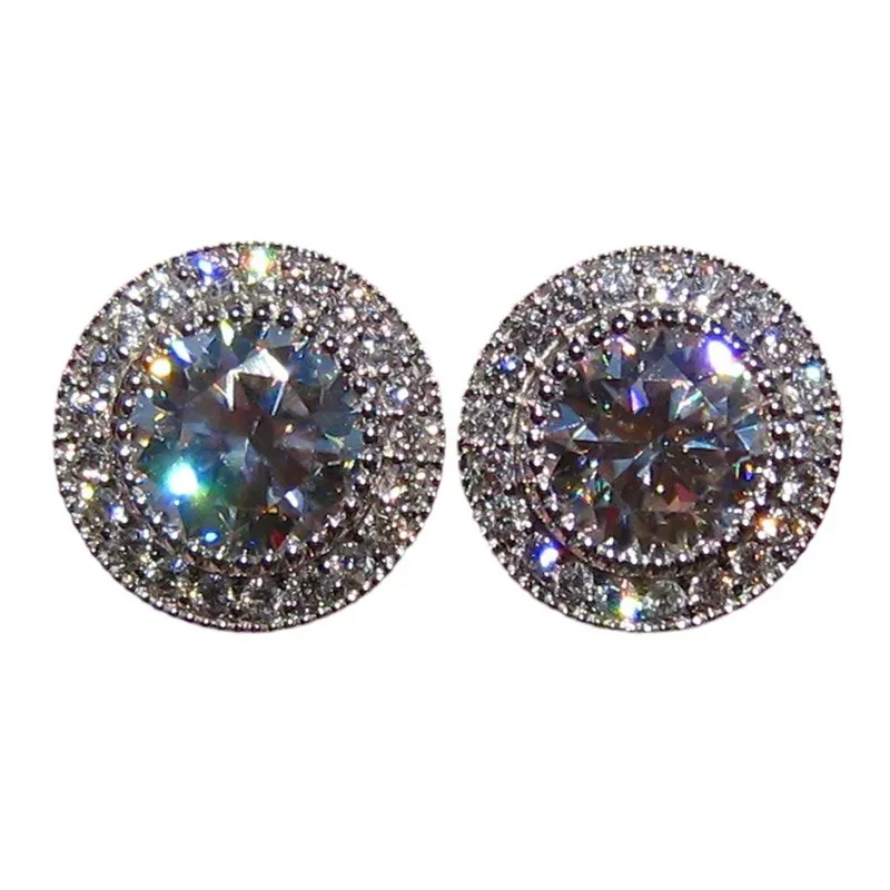 Acquista Orecchini a Clip LSOOYH Colore Oro Rosa Orecchino alla Moda per Donne Geometria Vuoto Zirconia Cubica Orecchini a Bottone Gioielli in Italia a partire da 4.44