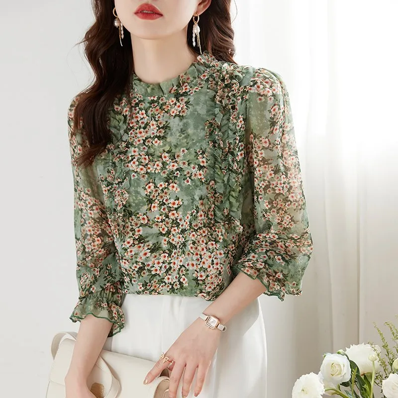 最安値 YILON MADE Joli flower blouse YILON MADE】Joli flower blouse