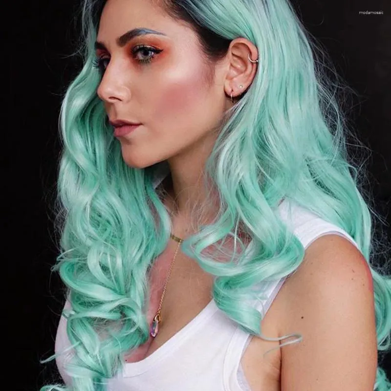 Ombre Mint Green store Lace Front Wig