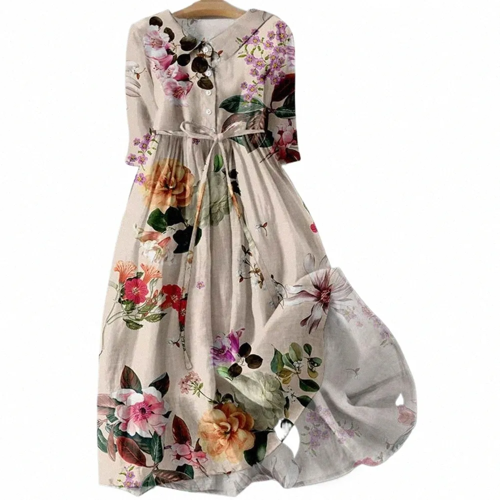 chinese dress ladies White Boho Midi Dress
