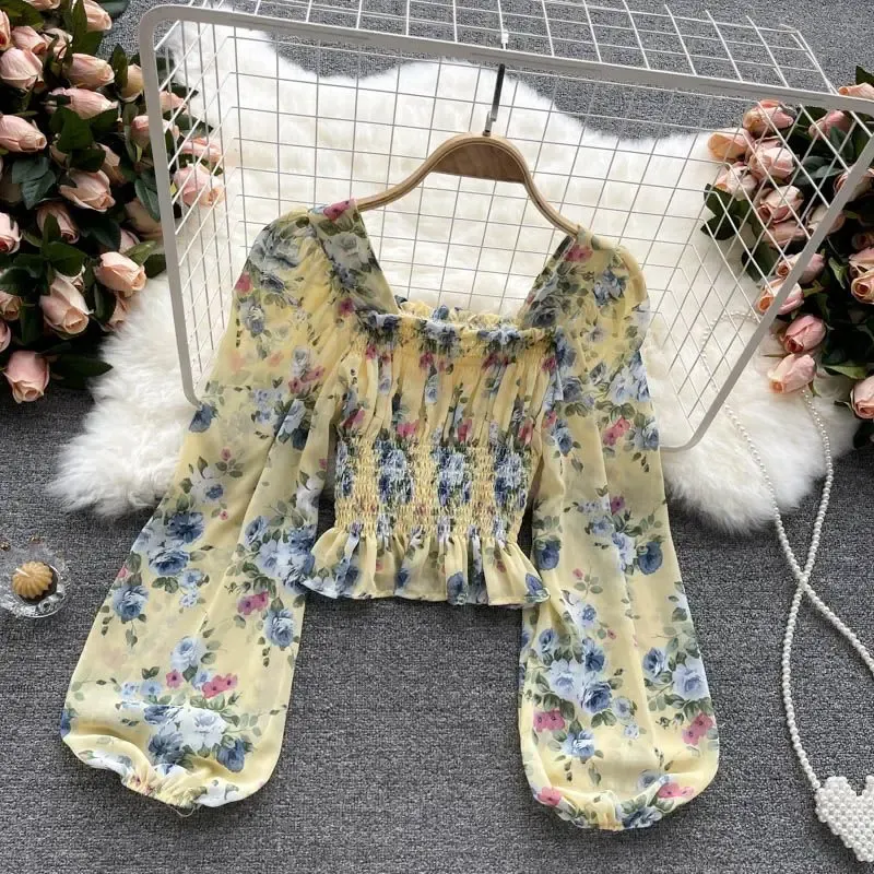 最安値 YILON MADE Joli flower blouse YILON MADE Joli flower blouse