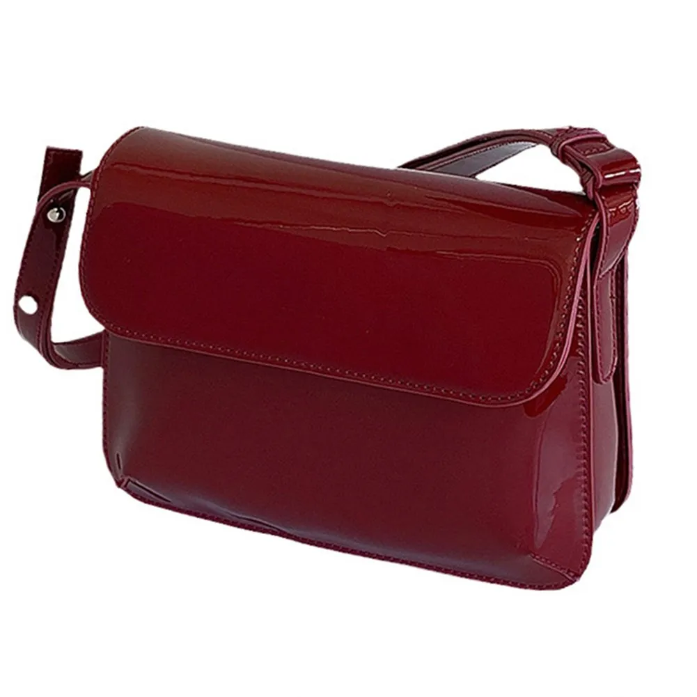 Small PU Leather Shoulder Bag For Women - Adjustable Strap Messenger Bag With Detachable Purse