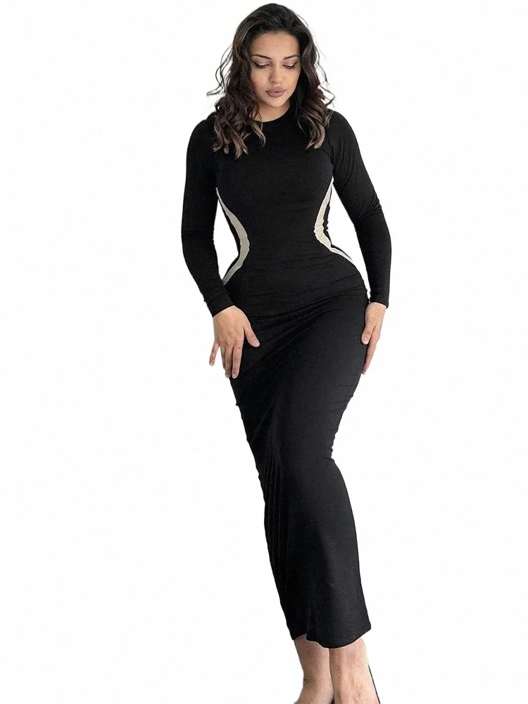 Color Block O Neck Short Sleeve Ankle-Length Polyester Maxi Dress for Women  Fall Party from Dhgate Urban Sexy Dresses - price 27.47
