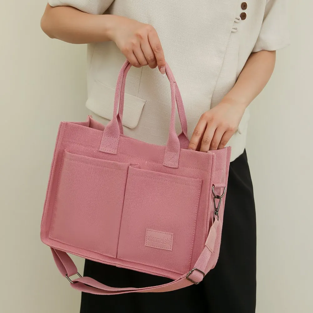 jumelle multi tote bag ピンク 2024Canvas Tote Bag for Women - Large Capacity Casual