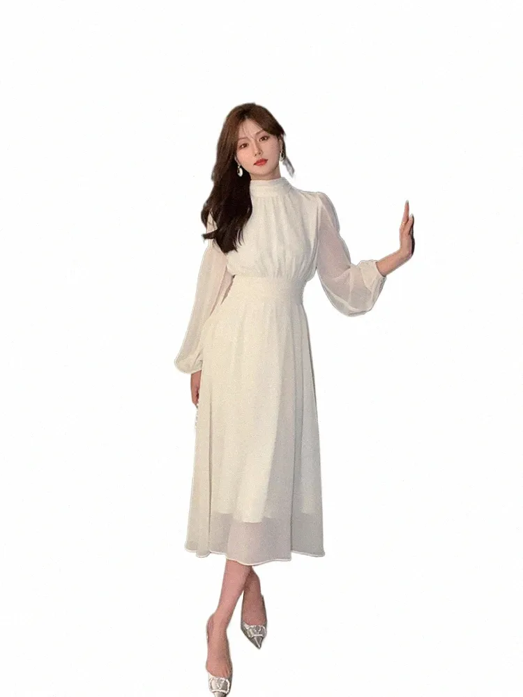 knee length dresses for ladies Evening Dresses Women Long Sleeve Square Neck Modest Ankle Length Form –  formalgowns main image 0