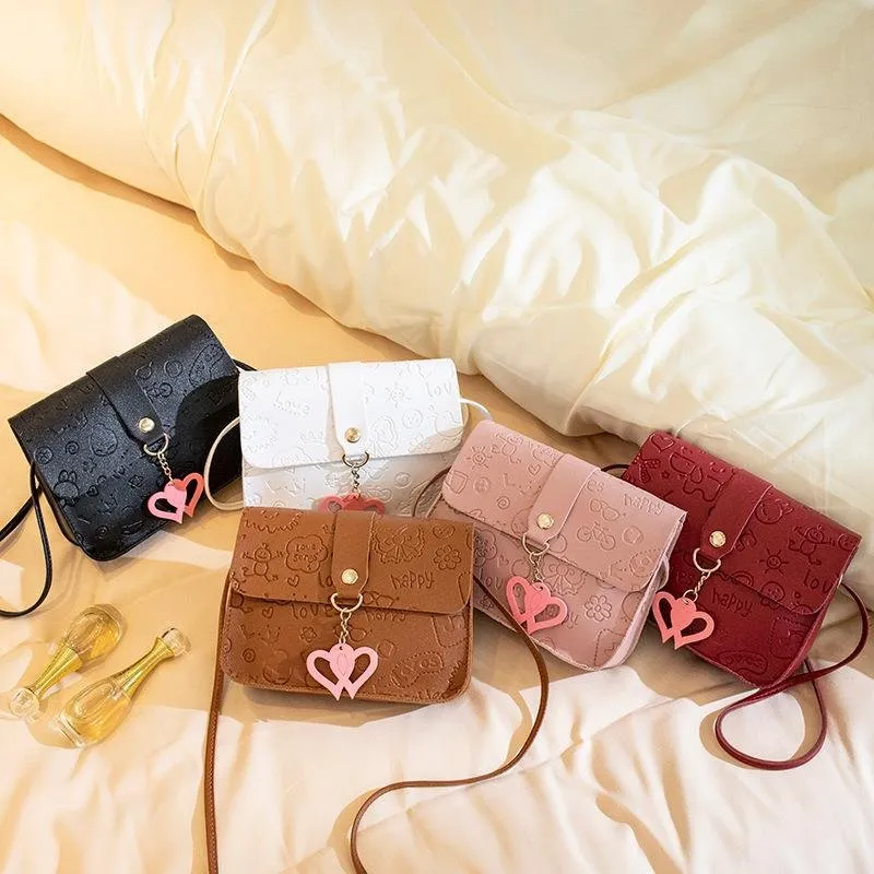DHgate.com:2024Womens Mini Embossed Leather Crossbody Bag