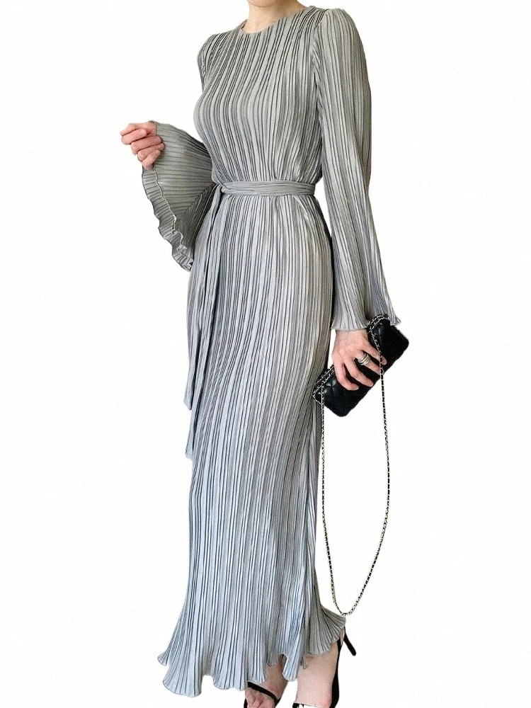 Flare Sleeve Maxi Dress Women Loose Fit Solid Color Slim Maxi Dress Autumn  Casual from Dhgate Basic & Casual Dresses - price 72.89