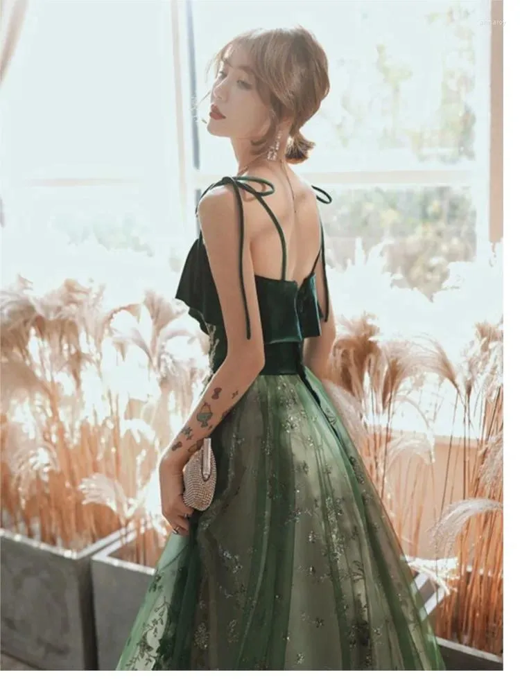 casual dress prom A Line Straps Midi Length Prom Dress,Casual Dress Y4582 – Simplepromdress main image 1