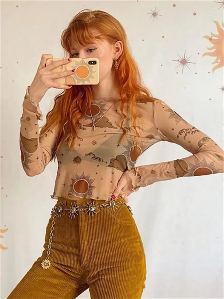 celestial mesh top