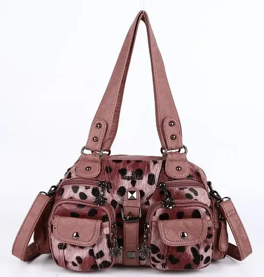 ★ SETUP-EXE★ 33 ANGEL TOP BLACK 25SUMMER22EXE DHgate.com:2024ANGELKISS Womens Elegant PU Leather Handbag