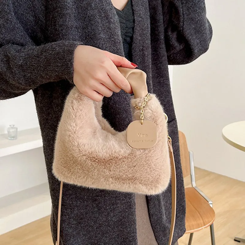 ☆SIO☆ Ribbon Fluffy Shoulder Bag Ivory Official Online Store] SIO | | Korean Women's Brand