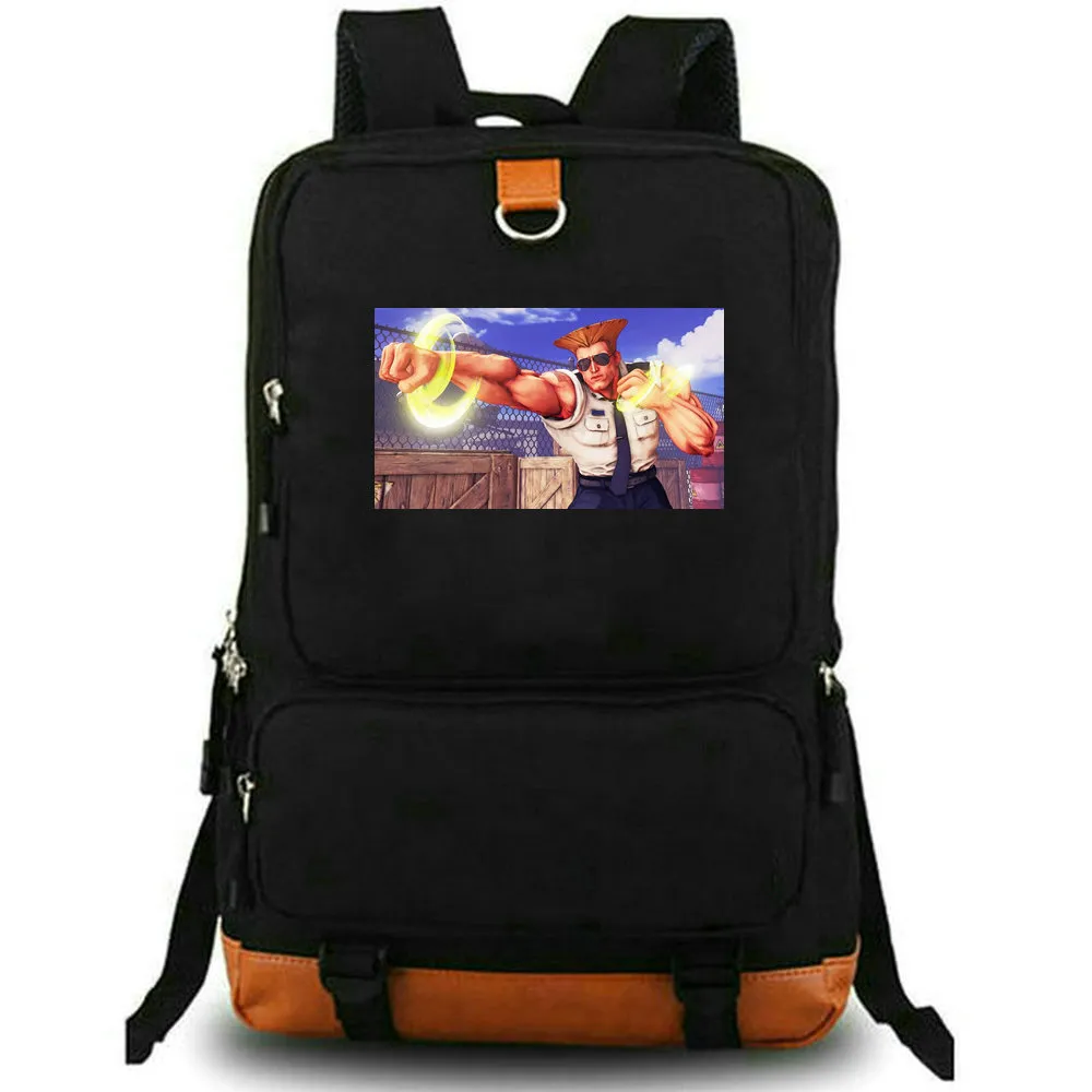 Guile Blippi Backpack Gauie Player Super Combo Print School Bag Laptop Daypack And Leisure Rucksack From Tpx backpack 23.64 DHgate.Com