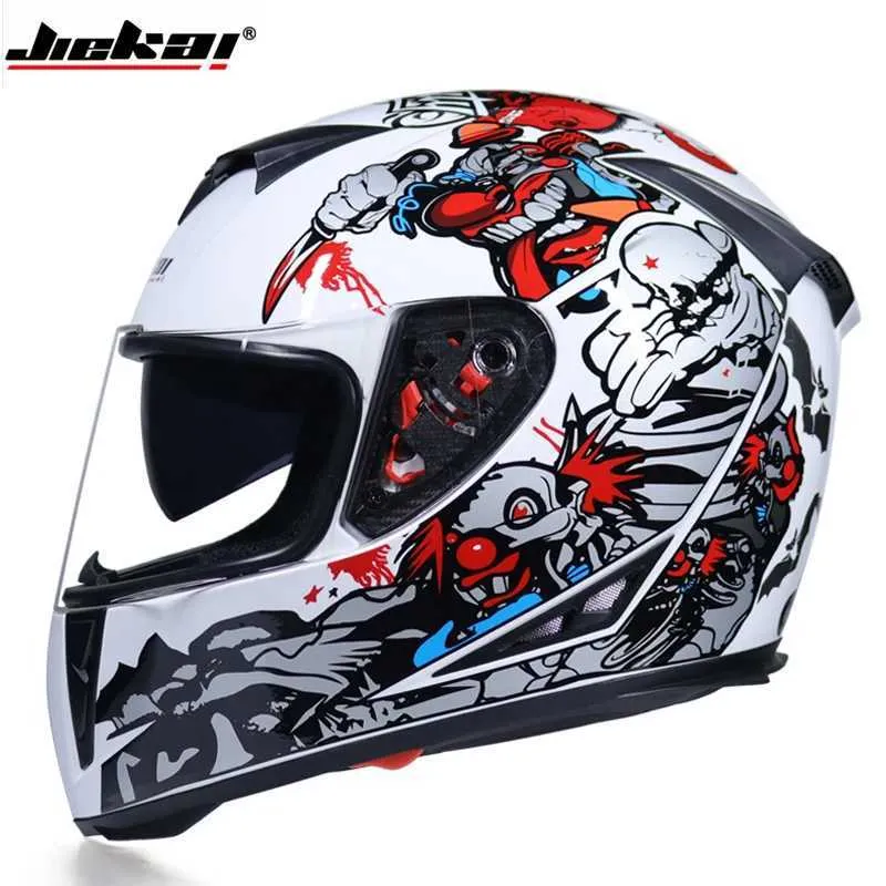 AIS Full Face Motorcycle Helmet – Dual Visor, DOT Approved, Matte Finish, Unisex, Lightweight