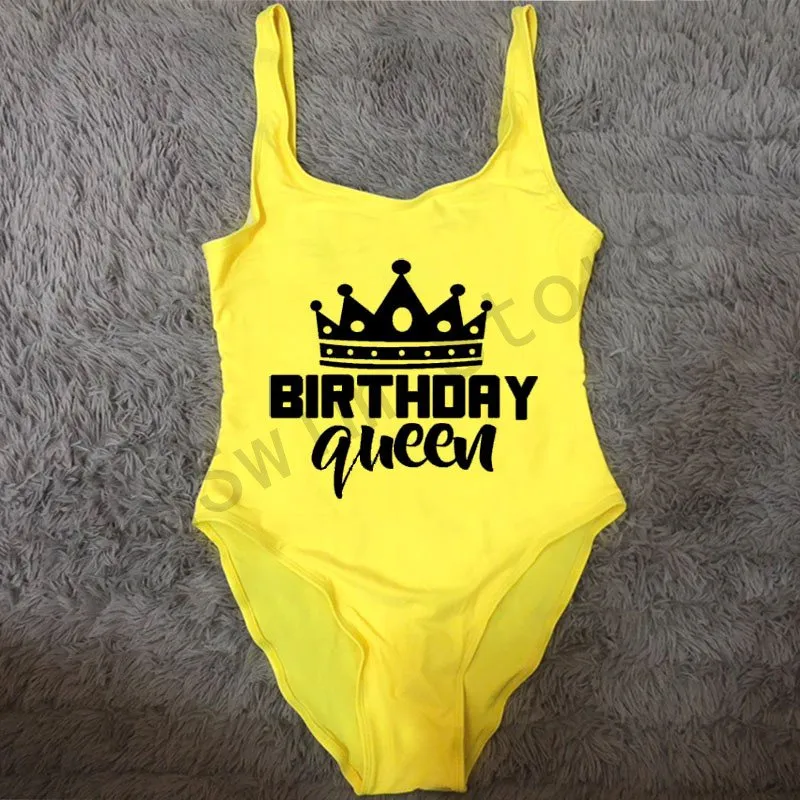Sexy One Piece Swimsuit BIRTHDAY Queen Squad Crown Ladies Swimwear Women 2022 Plus Size Bathing Suit For Girls Bodysuit Mokini Z7SY From Halloweenh 18.54 DHgate.Com