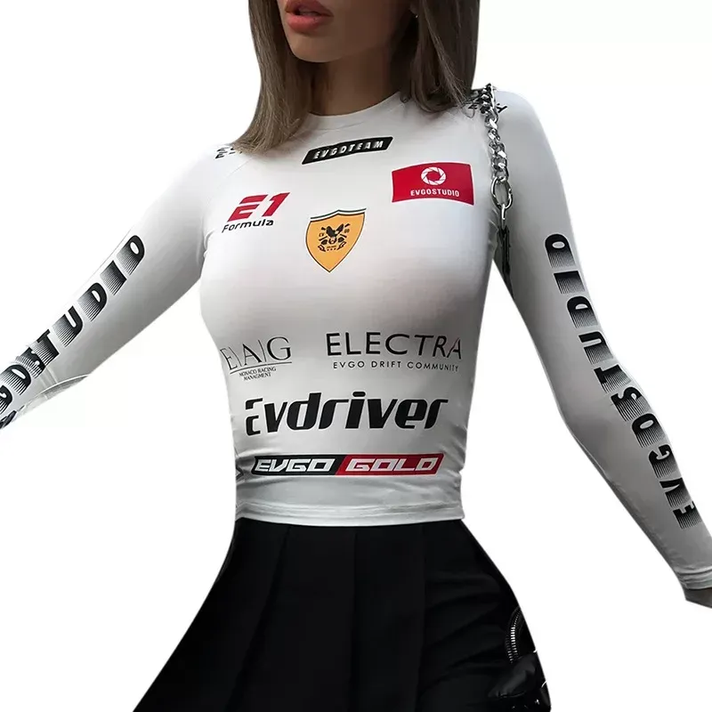 DHgate.com:Cyberpunk Techwear Y2K White Crop Top: Futuristic DHgate.com:Cyberpunk Techwear Y2K White Crop Top: Futuristic