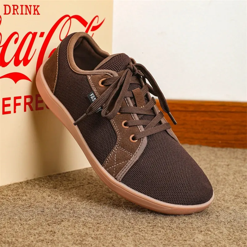 DHgate PUAMSS Mens Barefoot Sneakers Wide Minimalist Zero Drop Sole Walking Shoes for Comfort and Natural Fit Shoes Accessories