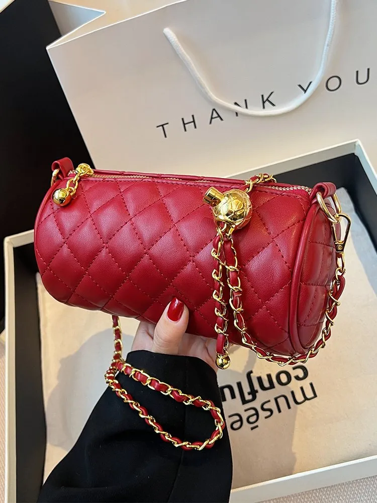 【COLOR iN ID】chain bucket cross bag DHgate.com:Chic Chain Bucket Bag - Lightweight Cylinder