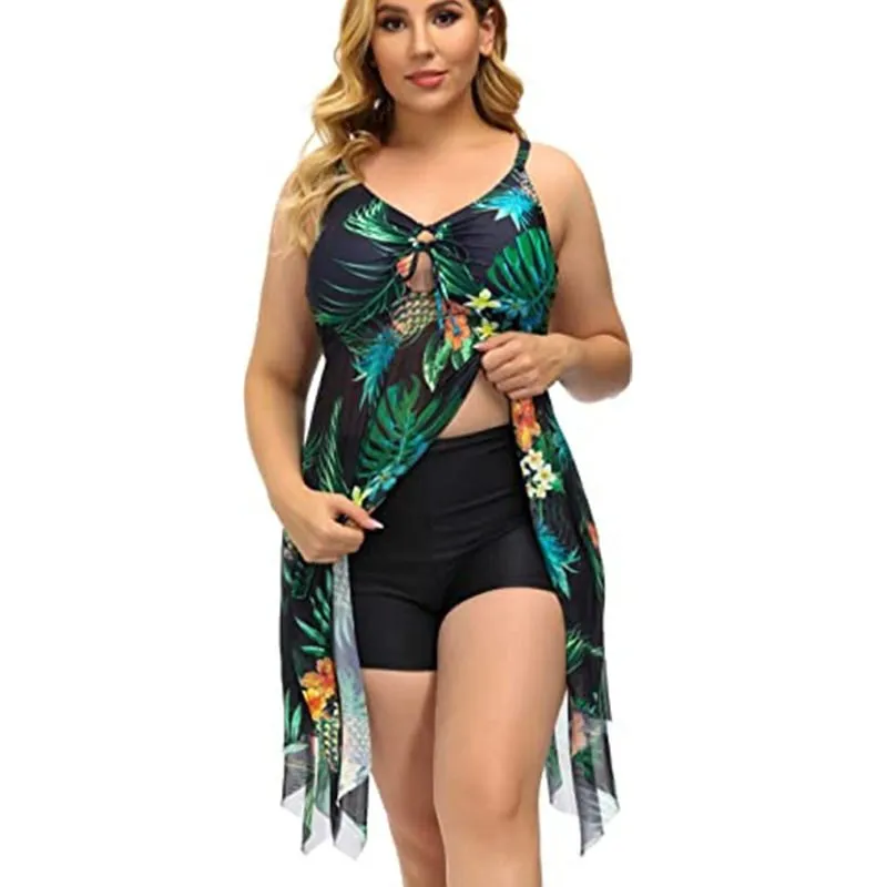 Boyshort one piece swimsuit plus size hotsell