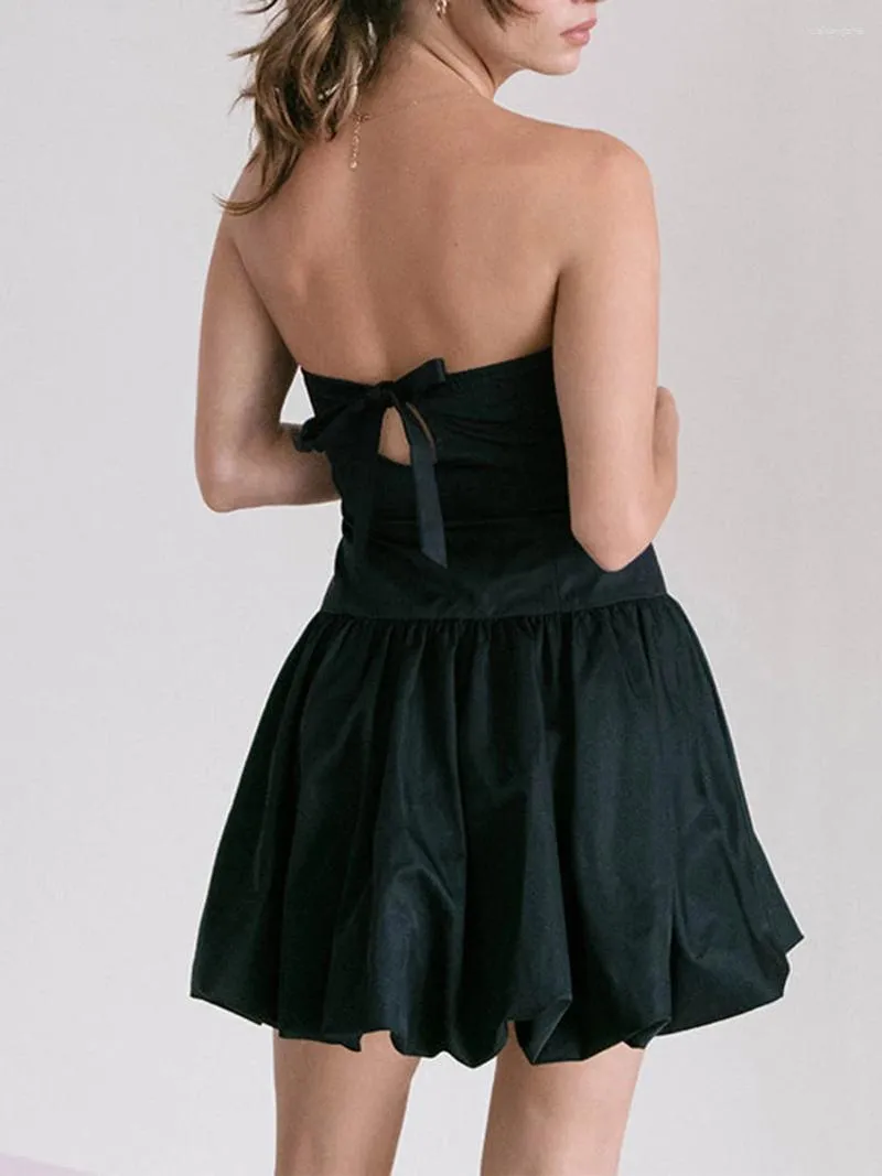 cinched waist flowy dress CLEARANCE- Satin Flowy Tube Top – For Elyse