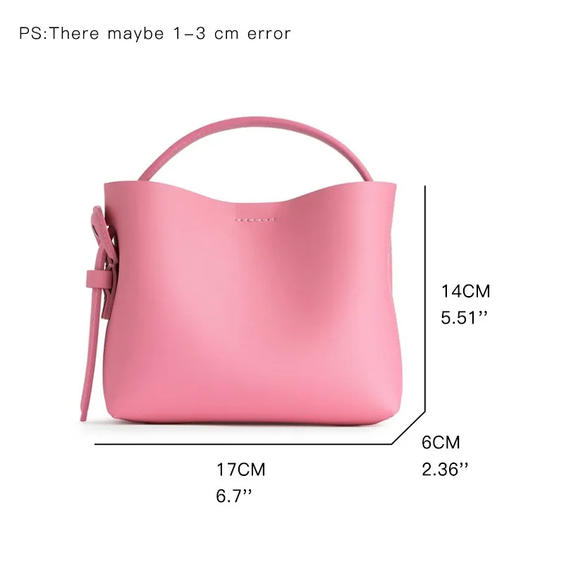 DHgate.com:Womens Mini Top Handle Genuine Leather Crossbody