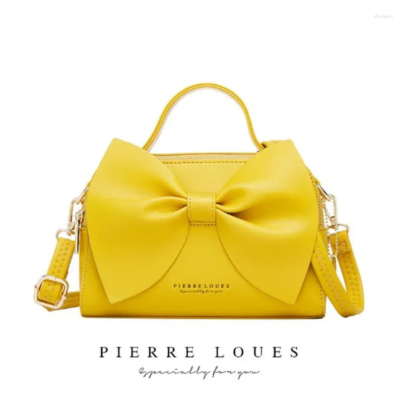 Korean Bowknot Pierre Loues Messenger Bag: High Capacity Crossbody