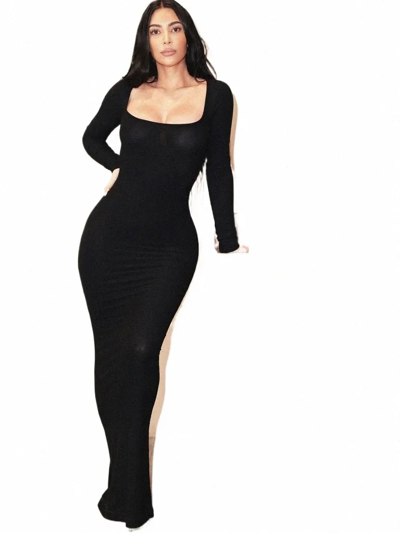 Ribbed Solid Short Sleeve Square Neck Ankle-Length Maxi Dress with Empire  Waistline Spandex Fabric from Dhgate Basic & Casual Dresses - price 37.22