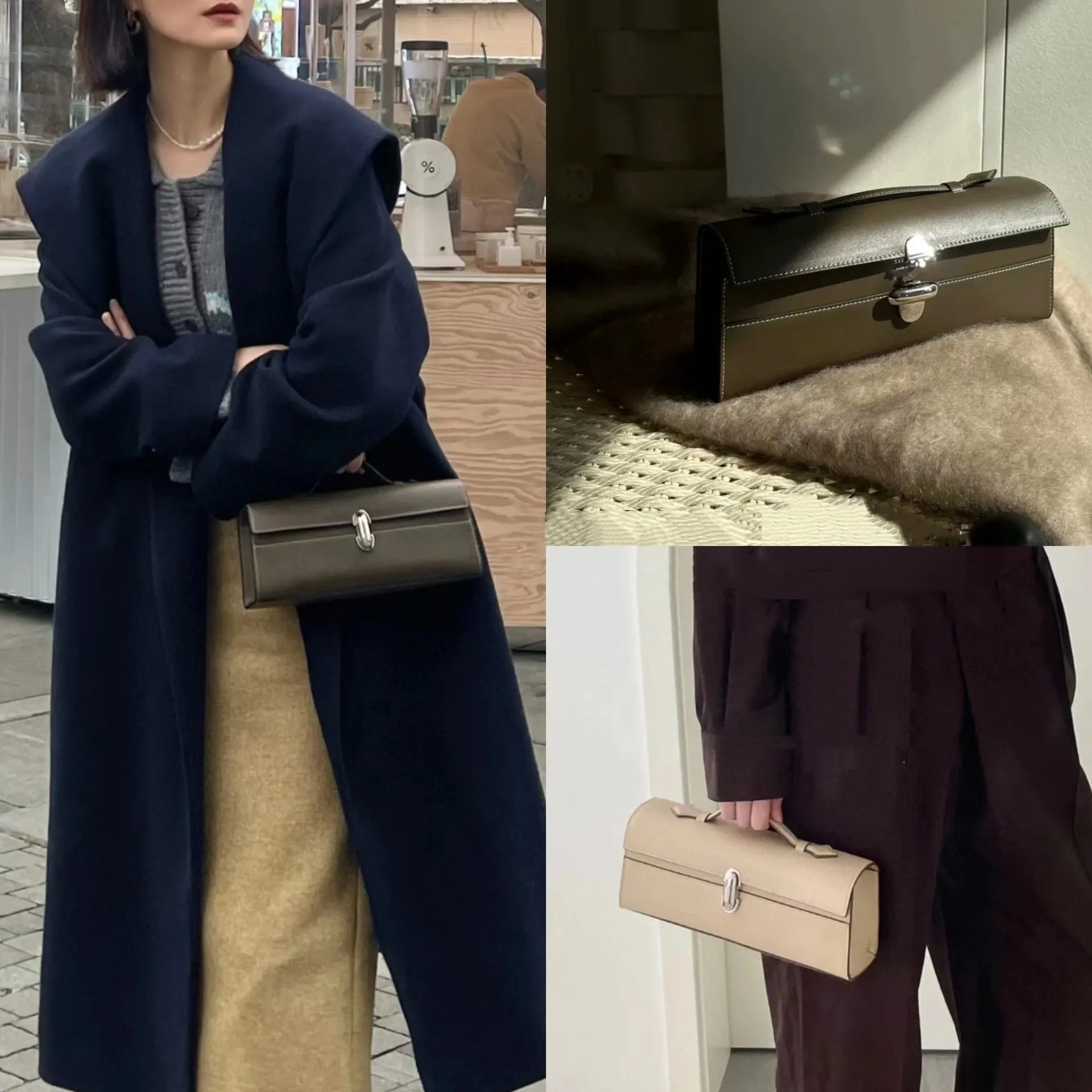 DHgate.com:Savette Symmetry Slim Pochette Long Handle Totes