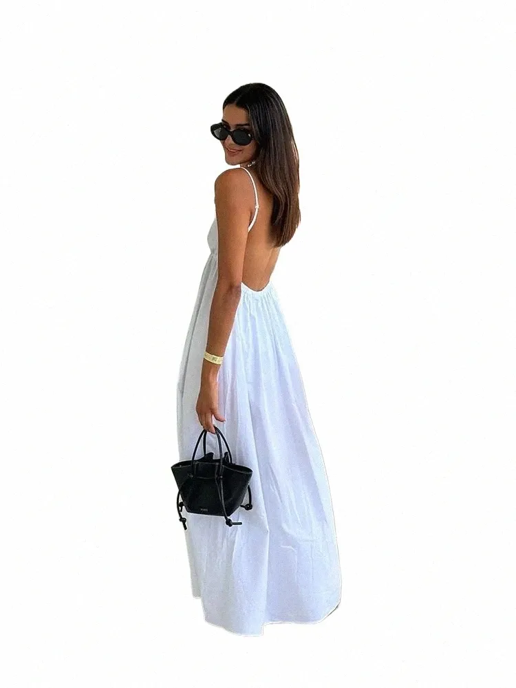 knee length dresses for ladies Women's Summer Midi Slip Dress C3300 – YLISTYLE main image 1