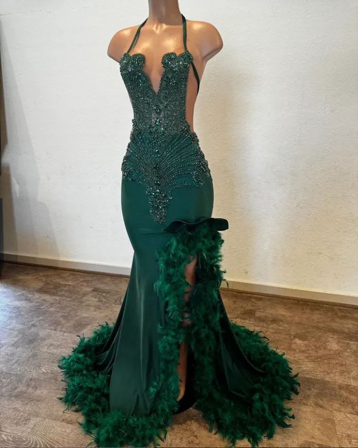green dress outfit casual LaDivine CD832 Prom Dress - Emerald main image 0